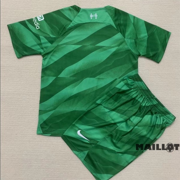 Foot Maillot Pas Cher Gardien Conjunto De Enfant Liverpool 2023 2024 Vert