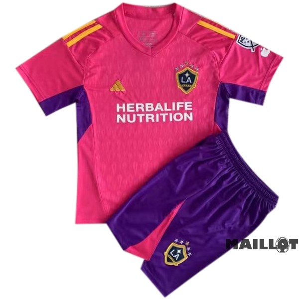 Foot Maillot Pas Cher Gardien Conjunto De Enfant Los Angeles Galaxy 2023 2024 Rose