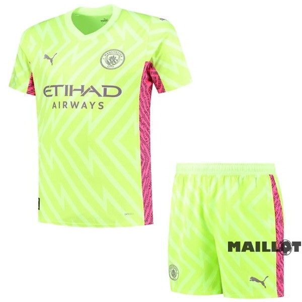 Foot Maillot Pas Cher Gardien Conjunto De Enfant Manchester City 2023 2024 Jaune