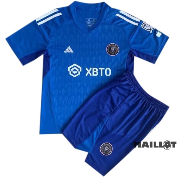 Foot Maillot Pas Cher Gardien Conjunto De Homme Inter Miami 2023 2024 Bleu