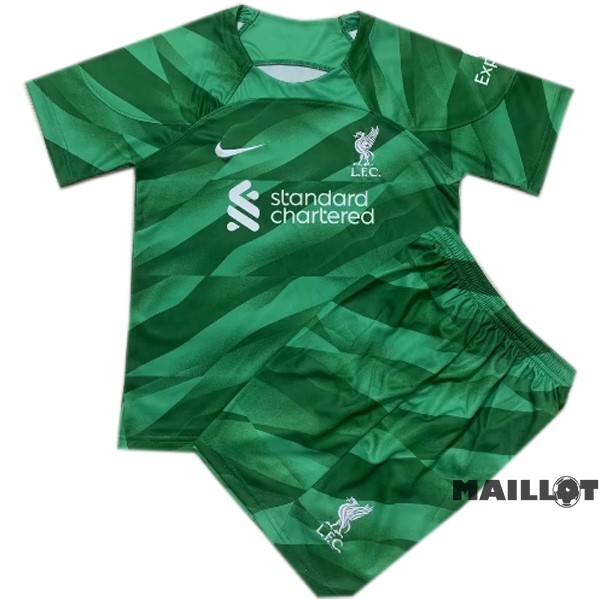 Foot Maillot Pas Cher Gardien Conjunto De Homme Liverpool 2023 2024 Vert
