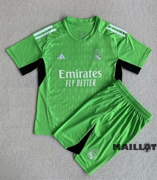 Foot Maillot Pas Cher Gardien Conjunto De Homme Real Madrid 2023 2024 Vert