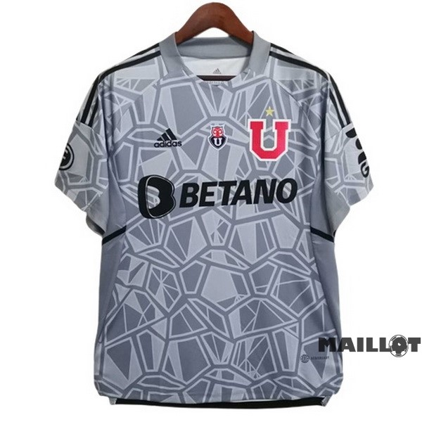 Foot Maillot Pas Cher Gardien Joueurs Maillot Universidad De Chili 2022 2023 Gris