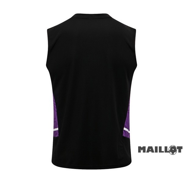 Foot Maillot Pas Cher Maillot Sans Manches Real Madrid 2022 2023 Noir Purpura