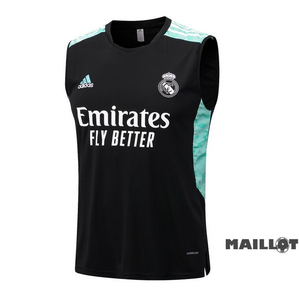 Foot Maillot Pas Cher Maillot Sans Manches Real Madrid 2022 2023 Noir Vert