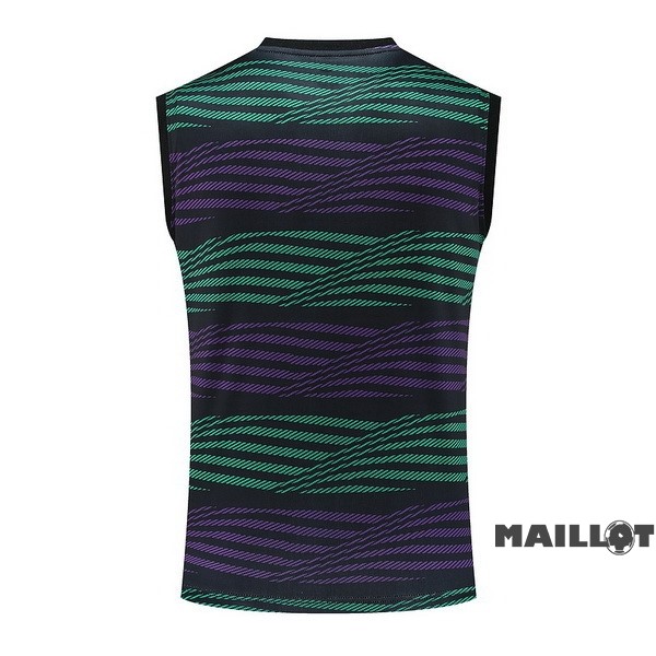 Foot Maillot Pas Cher Maillot Sans Manches Real Madrid 2023 2024 Purpura I Vert