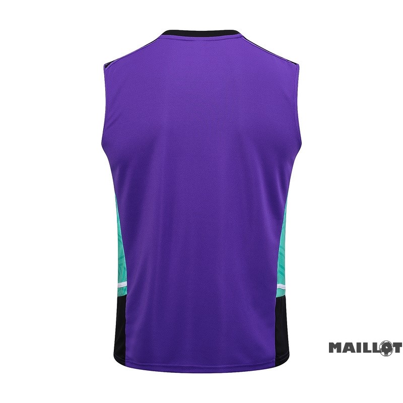 Foot Maillot Pas Cher Maillot Sans Manches Real Madrid 2023 2024 Purpura