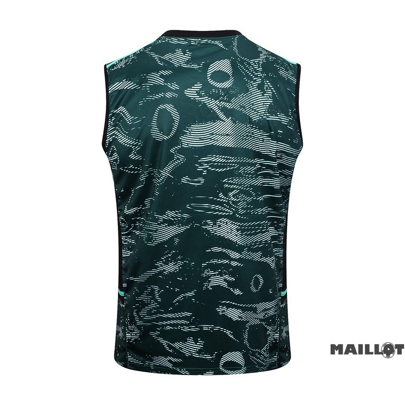 Foot Maillot Pas Cher Maillot Sans Manches Real Madrid 2023 2024 Vert