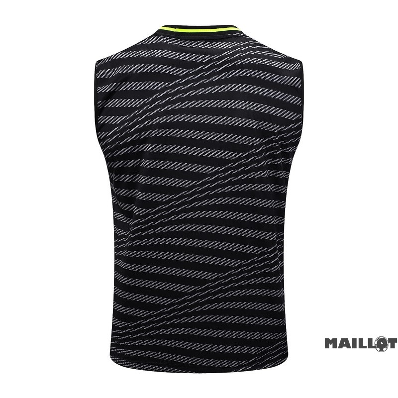Foot Maillot Pas Cher Maillot Sans Manches Real Madrid 2023 2024 Vert Gris