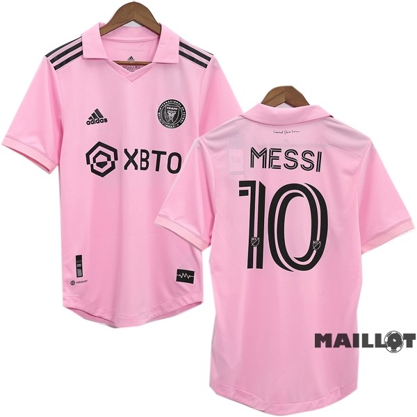 Foot Maillot Pas Cher NO.10 Messi Thailande Domicile Joueurs Maillot Inter Miami 2023 2024 Rose