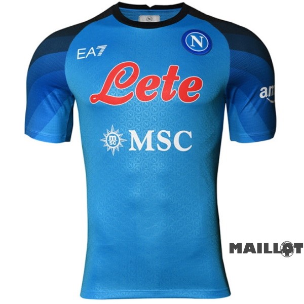 Foot Maillot Pas Cher NO.3 Campioni Joueurs Domicile Maillot Napoli 2022 2023 Bleu