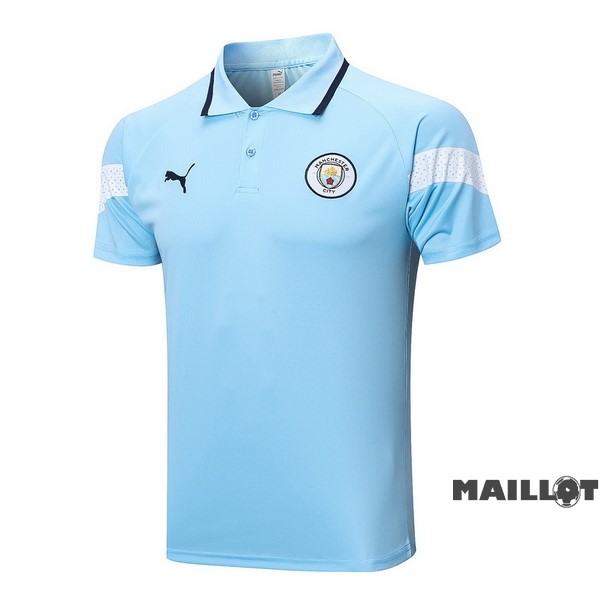 Foot Maillot Pas Cher Polo Manchester City 2022 2023 Bleu