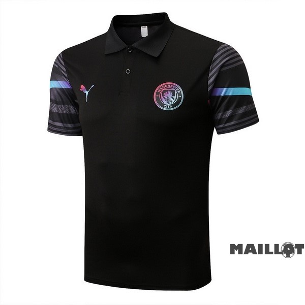 Foot Maillot Pas Cher Polo Manchester City 2022 2023 Noir