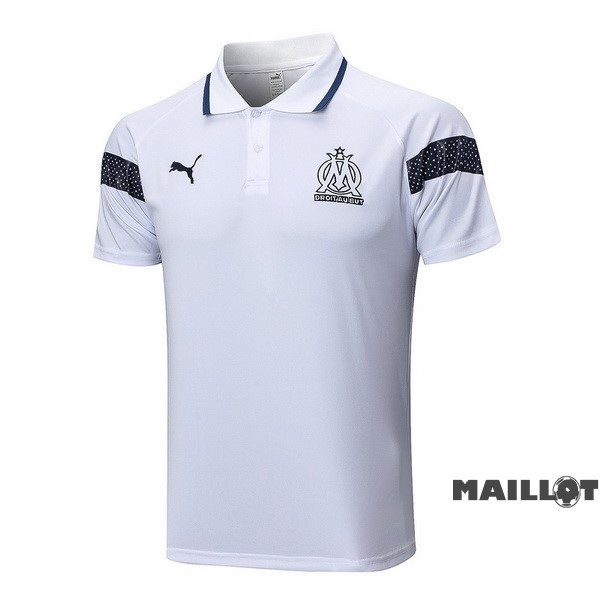 Foot Maillot Pas Cher Polo Marsella 2022 2023 Blanc I Bleu
