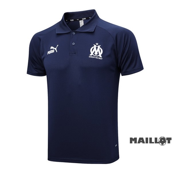 Foot Maillot Pas Cher Polo Marsella 2023 2024 Bleu Marine