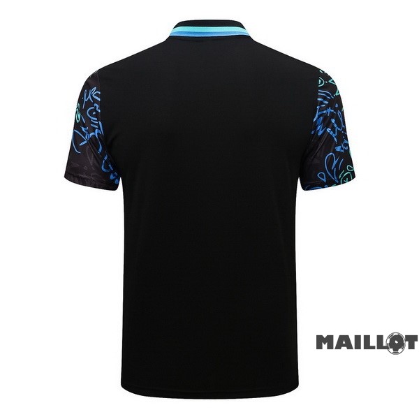 Foot Maillot Pas Cher Polo Real Madrid 2022 2023 Noir Vert Bleu