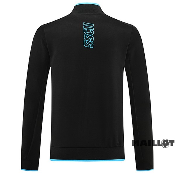 Foot Maillot Pas Cher Ropa Deportiva Con Cremallera Larga Napoli 2023 2024 Noir