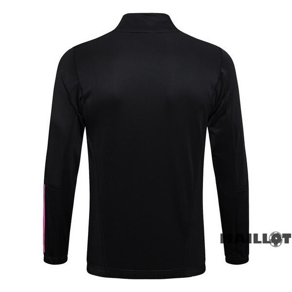 Foot Maillot Pas Cher Ropa Deportiva Con Cremallera Larga Real Madrid 2023 2024 Noir