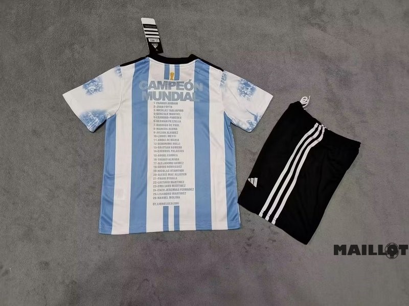 Foot Maillot Pas Cher Spécial Conjunto De Enfant Argentine 2023 Bleu Blanc