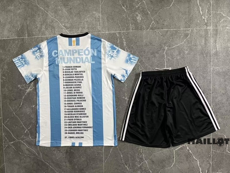 Foot Maillot Pas Cher Spécial Conjunto De Homme Argentine 2023 Blanc