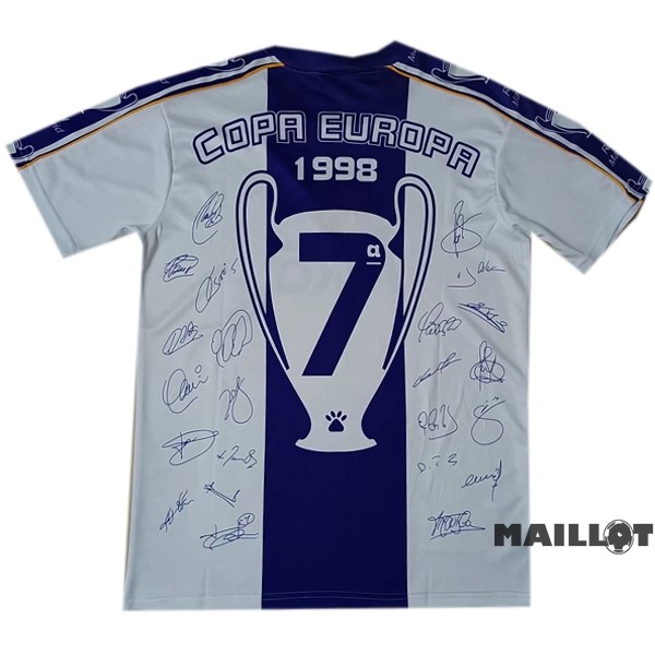Foot Maillot Pas Cher Spécial Maillot Real Madrid Retro 1997 1998 Blanc