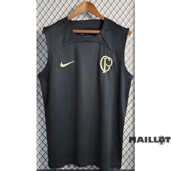 Foot Maillot Pas Cher Spécial Maillot Sans Manches Corinthians Paulista 2022 2023 Noir