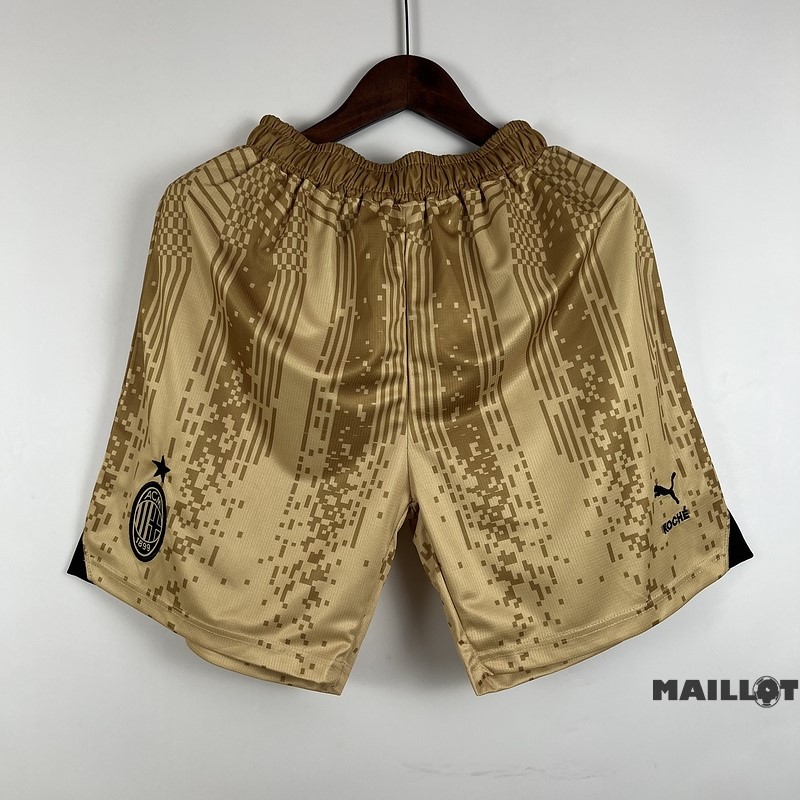 Foot Maillot Pas Cher Spécial Pantalon AC Milan 2022 2023 Jaune