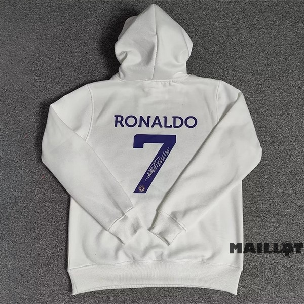 Foot Maillot Pas Cher Sudaderas Con Capucha Al Nassr 2022 2023 Blanc