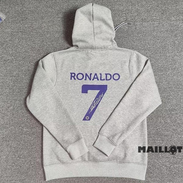 Foot Maillot Pas Cher Sudaderas Con Capucha Al Nassr 2022 2023 Gris
