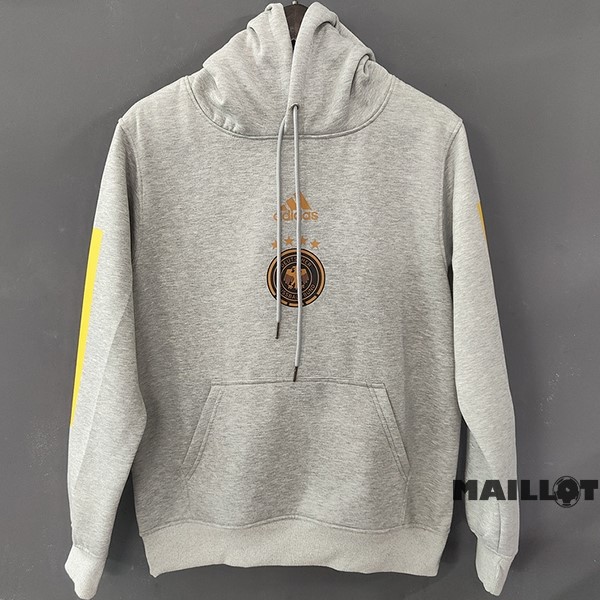 Foot Maillot Pas Cher Sudaderas Con Capucha Allemagne 2022 Gris