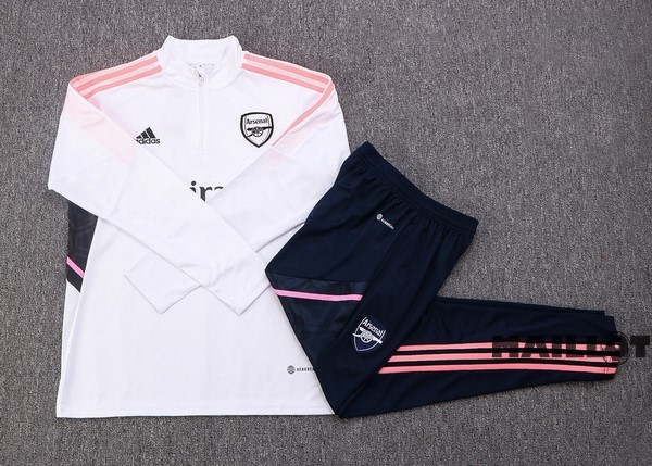 Foot Maillot Pas Cher Survêtements Arsenal 2022 2023 Blanc I Rose