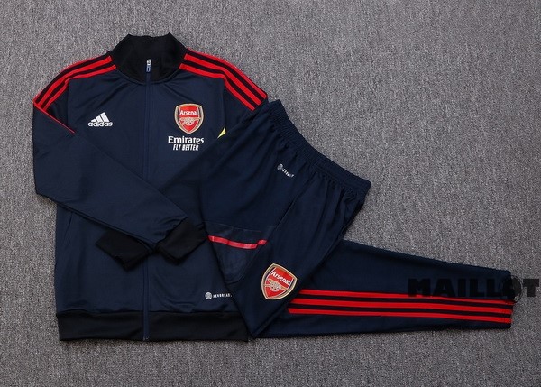 Foot Maillot Pas Cher Survêtements Arsenal 2022 2023 Bleu Marine Jaune