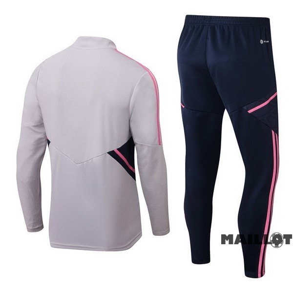 Foot Maillot Pas Cher Survêtements Arsenal 2022 2023 Gris Noir Rose