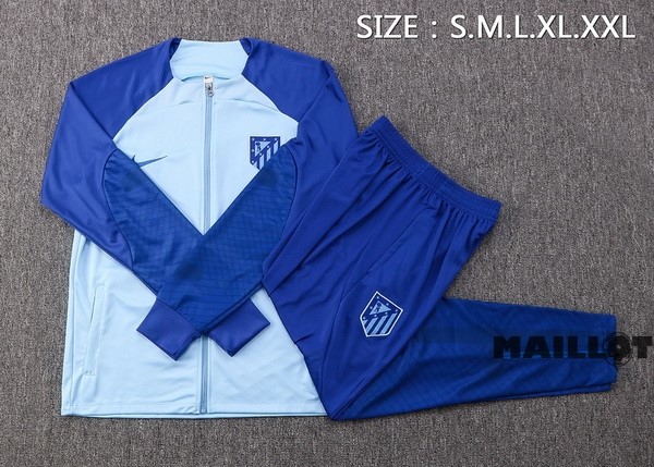 Foot Maillot Pas Cher Survêtements Atlético Madrid 2022 2023 II Bleu