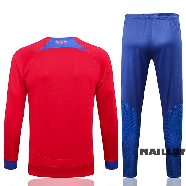 Foot Maillot Pas Cher Survêtements Atlético Madrid 2022 2023 Rouge Bleu