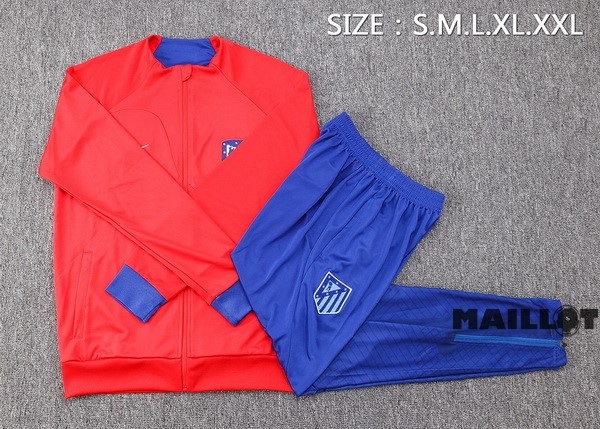 Foot Maillot Pas Cher Survêtements Atlético Madrid 2022 2023 Rouge Bleu