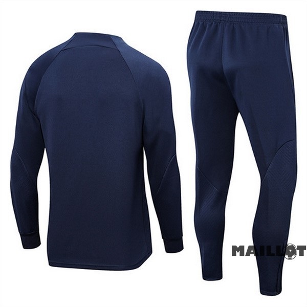 Foot Maillot Pas Cher Survêtements Barcelona 2022 2023 Bleu IIIII Marine