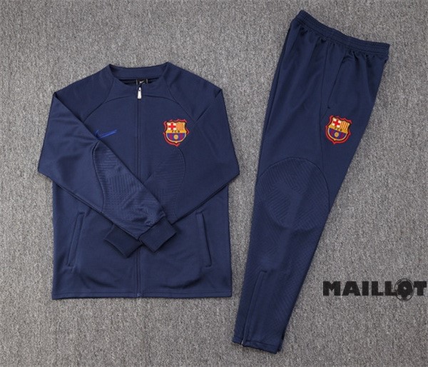 Foot Maillot Pas Cher Survêtements Barcelona 2022 2023 Bleu IIIII Marine