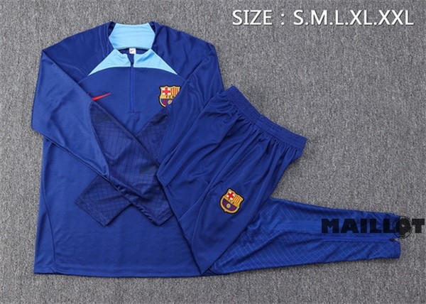 Foot Maillot Pas Cher Survêtements Barcelona 2022 2023 Bleu III Marine