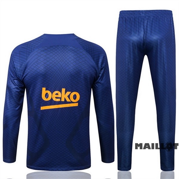 Foot Maillot Pas Cher Survêtements Barcelona 2022 2023 Bleu II Marine