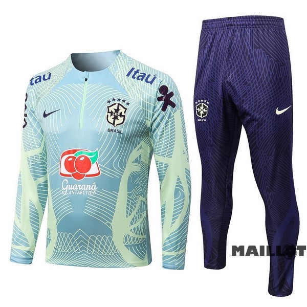 Foot Maillot Pas Cher Survêtements Brésil 2022 Vert I Clair