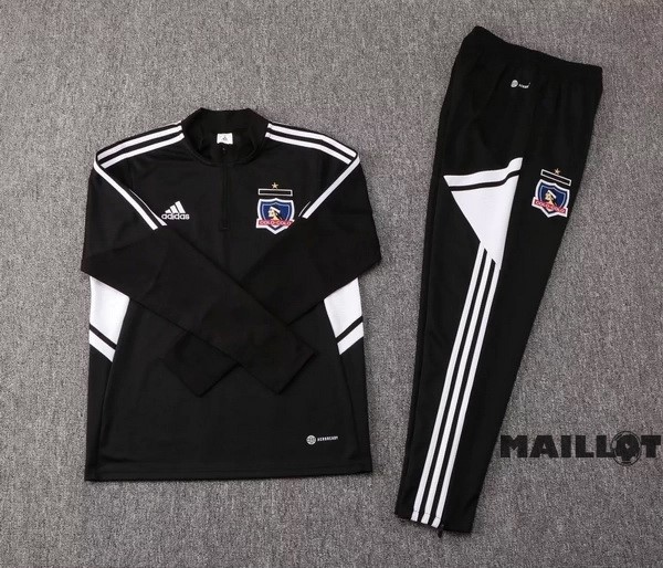 Foot Maillot Pas Cher Survêtements Colo Colo 2022 2023 Noir Blanc
