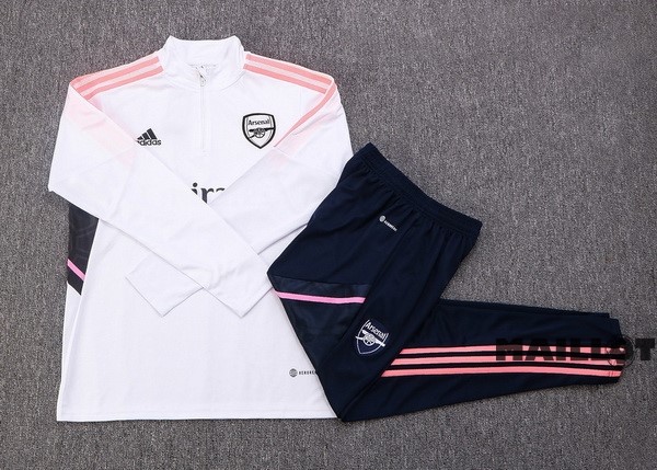 Foot Maillot Pas Cher Survêtements Enfant Arsenal 2022 2023 Blanc I Rose