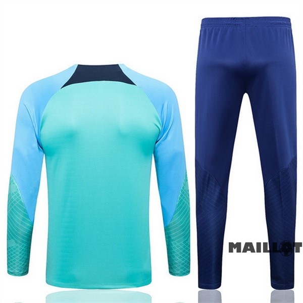Foot Maillot Pas Cher Survêtements Enfant Barcelona 2022 2023 Vert Bleu