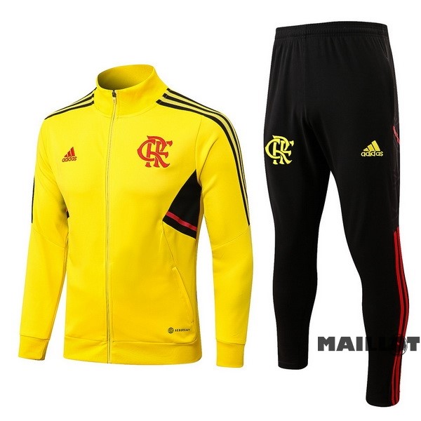 Foot Maillot Pas Cher Survêtements Enfant Flamengo 2022 2023 Jaune Noir