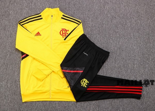 Foot Maillot Pas Cher Survêtements Enfant Flamengo 2022 2023 Jaune Noir