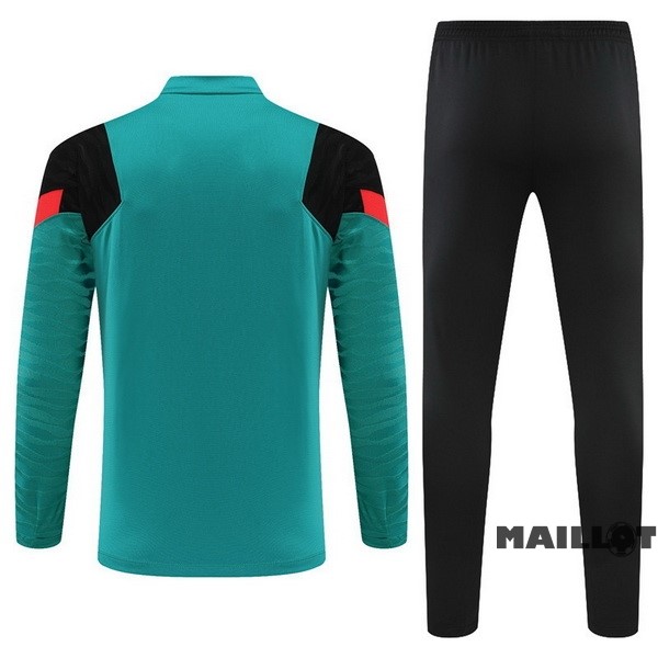Foot Maillot Pas Cher Survêtements Enfant Liverpool 2022 2023 Vert Noir
