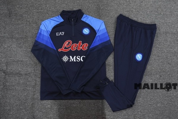Foot Maillot Pas Cher Survêtements Enfant Napoli 2022 2023 Bleu Marine