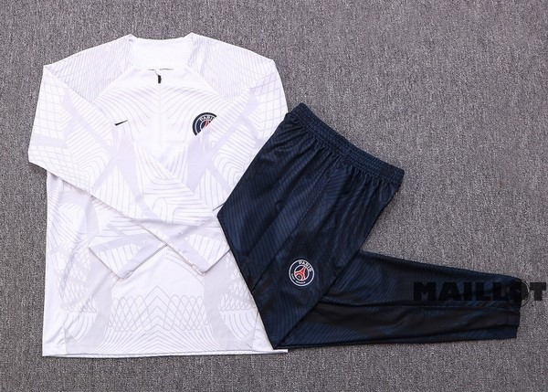 Foot Maillot Pas Cher Survêtements Enfant Paris Saint Germain 2022 2023 Blanc