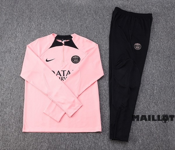 Foot Maillot Pas Cher Survêtements Enfant Paris Saint Germain 2022 2023 Rose Noir